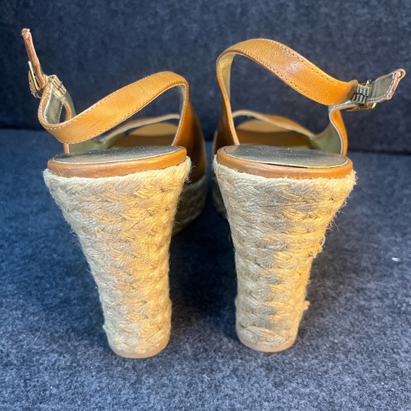 Jessica Simpson Glorie Desert Sand Vachette Strap Back Wedge Sandals Women's 10M - Picture 11 of 16